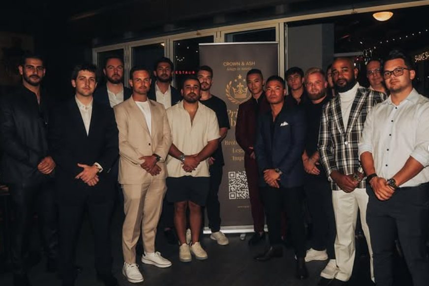 The Crown & Ash brotherhood gathered at an event